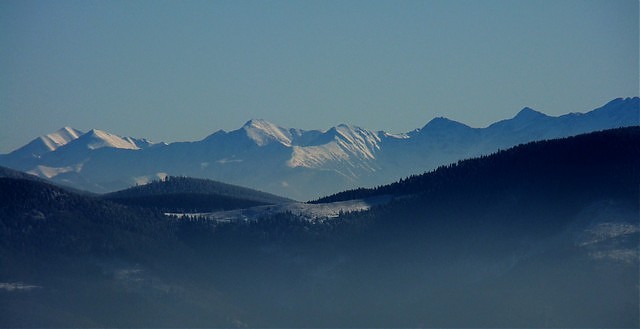 Widok na Tatry...Skrzyczne