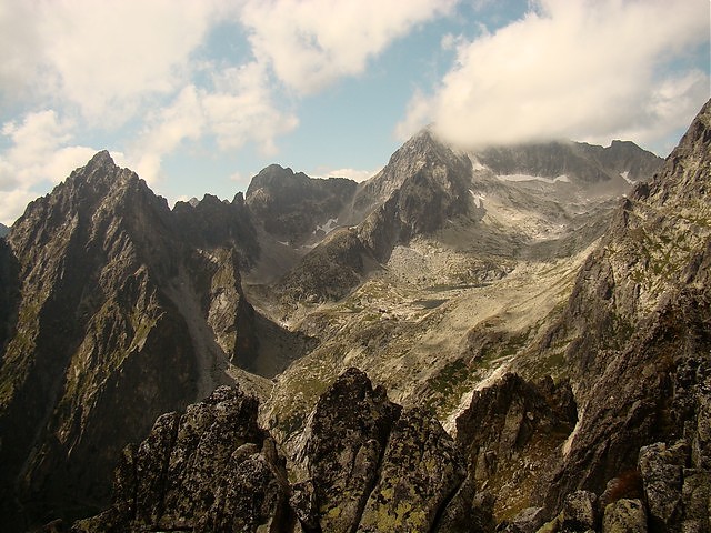 Widok z Przełeczy Łomnickiej